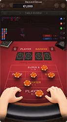 สำรวจหน้าจอโต๊ะ Baccarat Deluxe